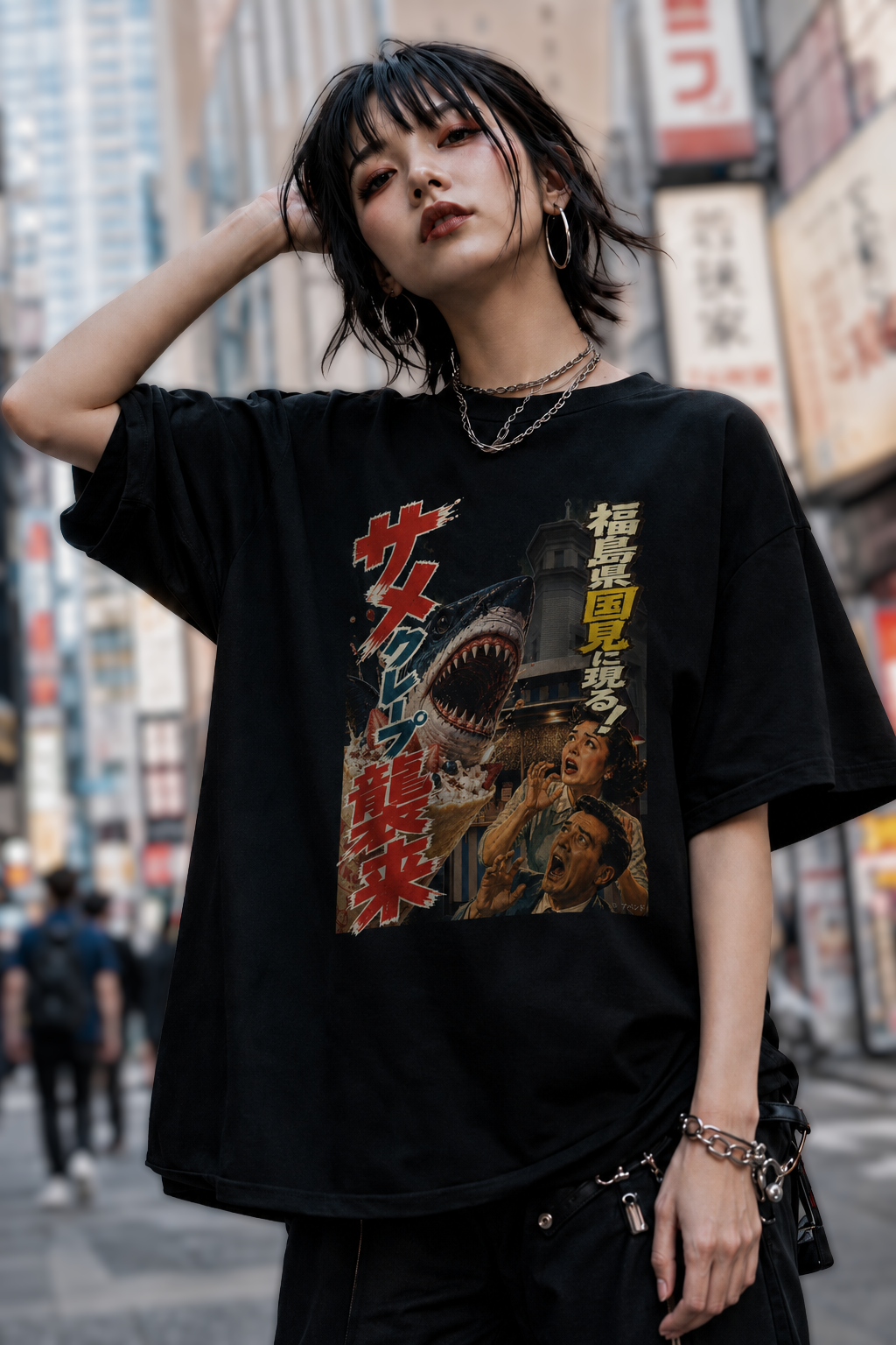 国見サメクレT 着用イメージ